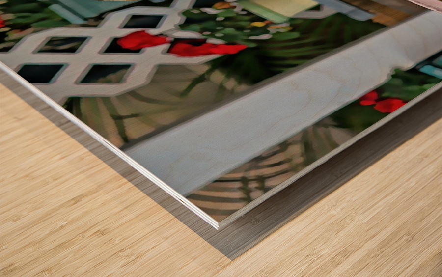 People Watching Wood print