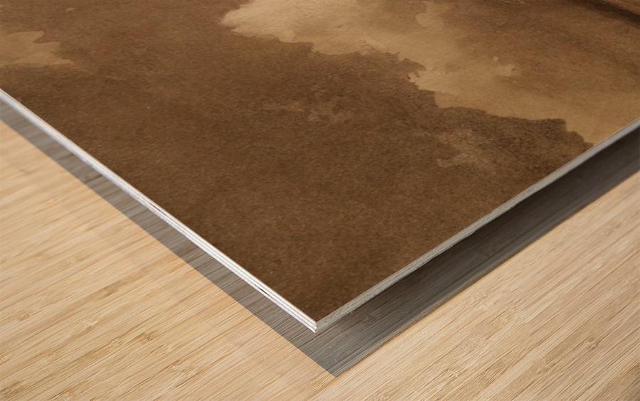 Riverscape with Boats Wood print