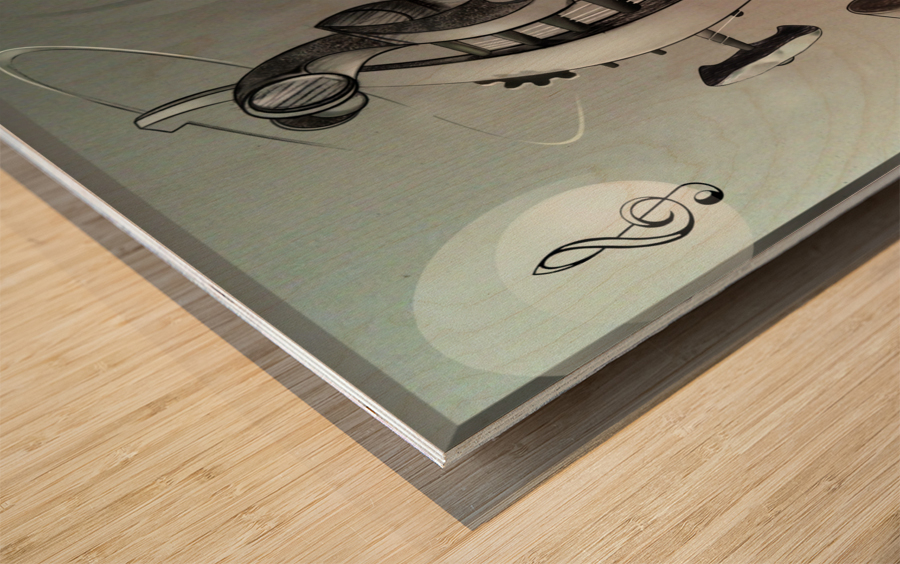 quadroluglio20202tastieracopia Wood print