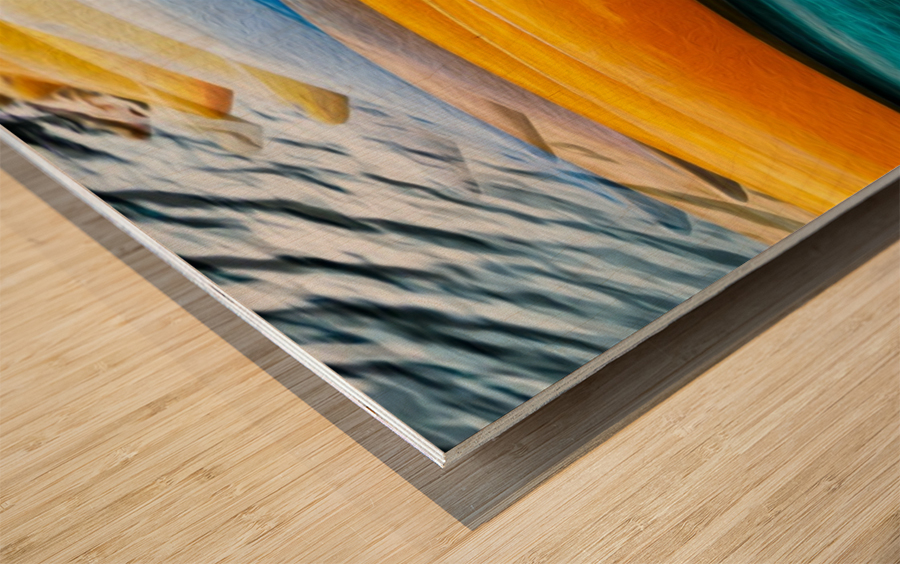 Moraine Canoes Modified Wood print