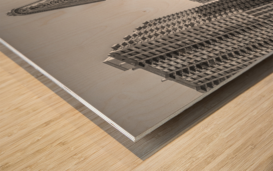 Yellow Taxis,  Flatiron Building, Manhattan, New York Wood print