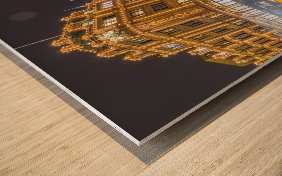 Harrods, London Wood print