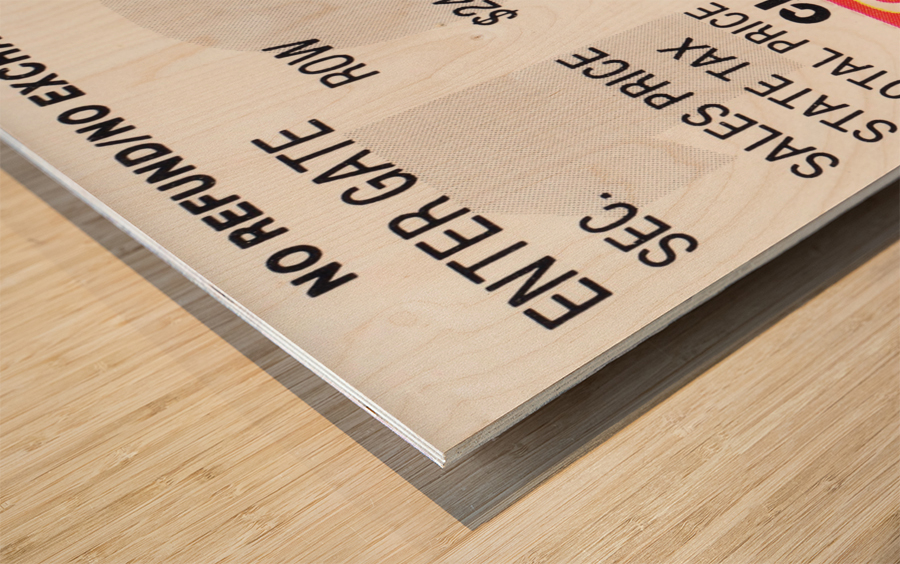 1987 Miami Dolphins vs. New England Wood print