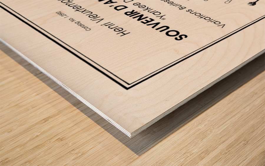 Souvenir d'Amerique Wood print