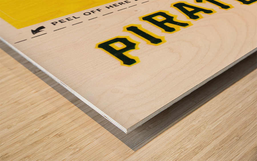 1981 Pittsburgh Pirates Fleer Decal Poster Wood print