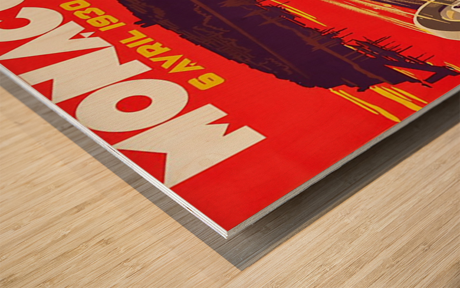 Monaco April 1930 Wood print