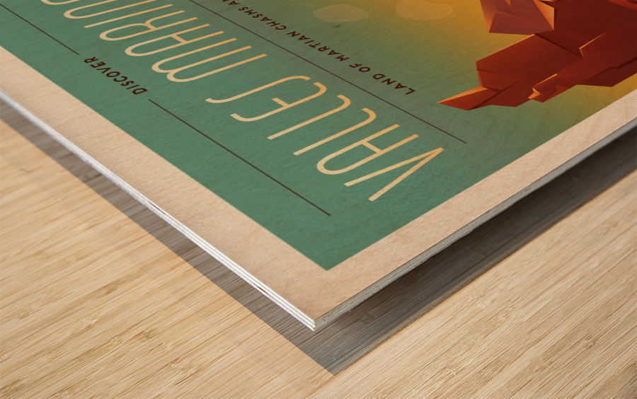 Valles marineris Wood print