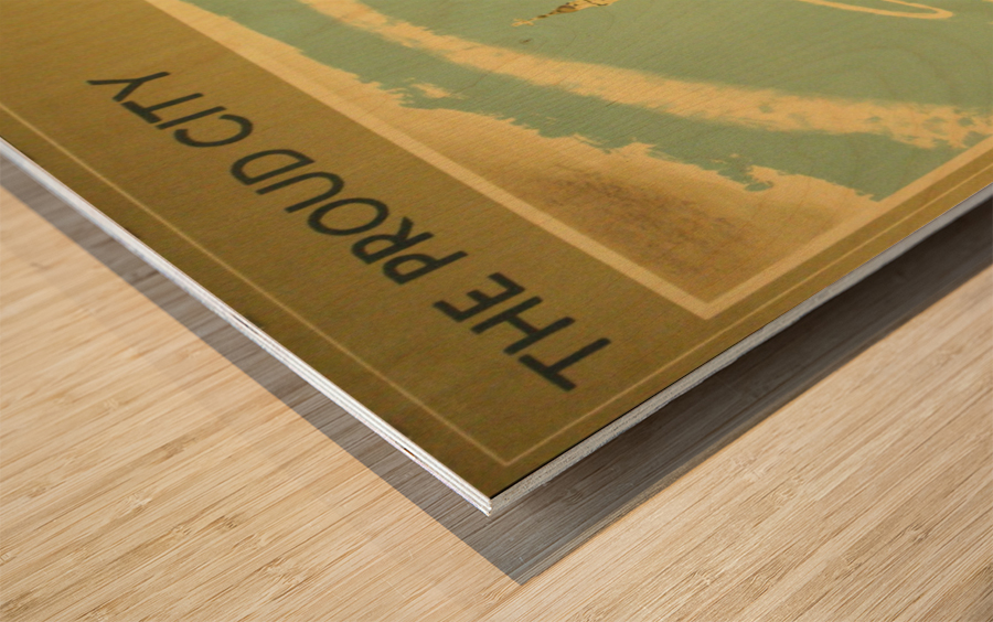 The Proud City Wood print