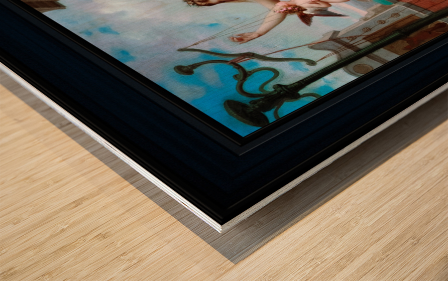 Venus Weighs Cupid Against A Butterfly by Henri-Pierre Picou Old Masters Classical Art Reproduction Wood print