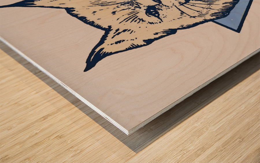 Vintage Villanova Wildcats Art Wood print