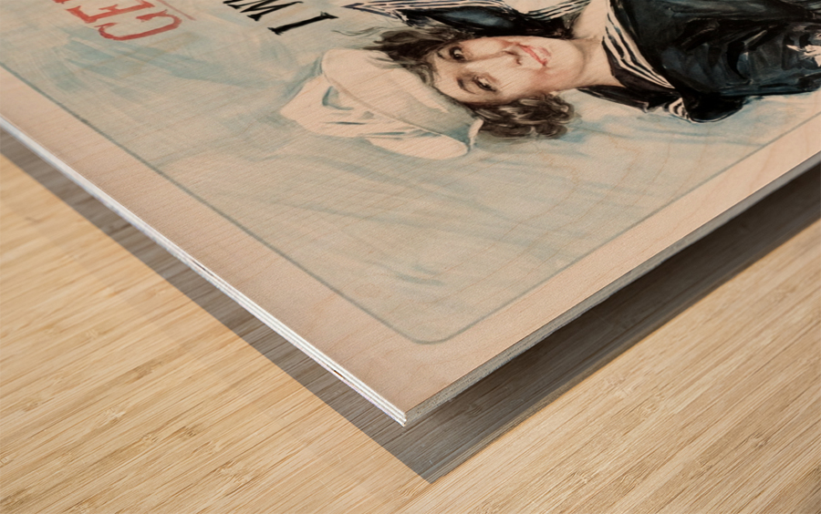 I Wish I Were a Man Original Poster Wood print