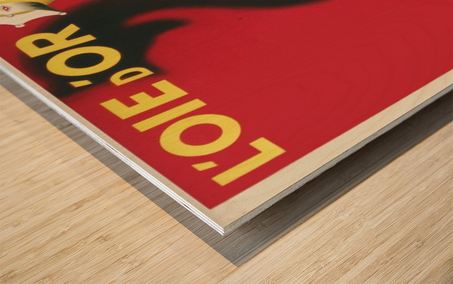 Loie Dor Original French Advertising Poster Wood print