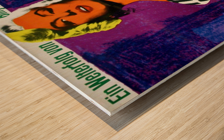 Original Vintage Movie Poster For The Seven Year Itch Starring Marilyn Monroe Wood print