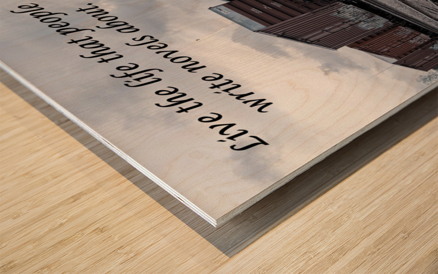 Live The Life Impression sur bois