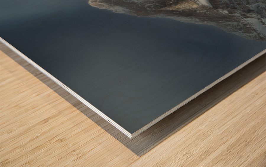 When the heavens open Wood print