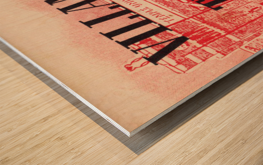 1941 Temple Owls vs. Villanova Wildcats Wood print