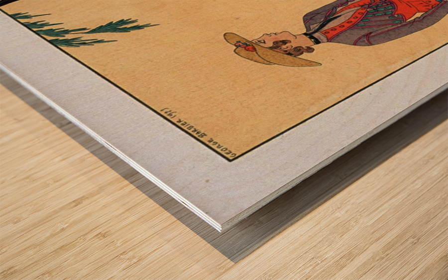 Sont ils gentils vintage poster Wood print