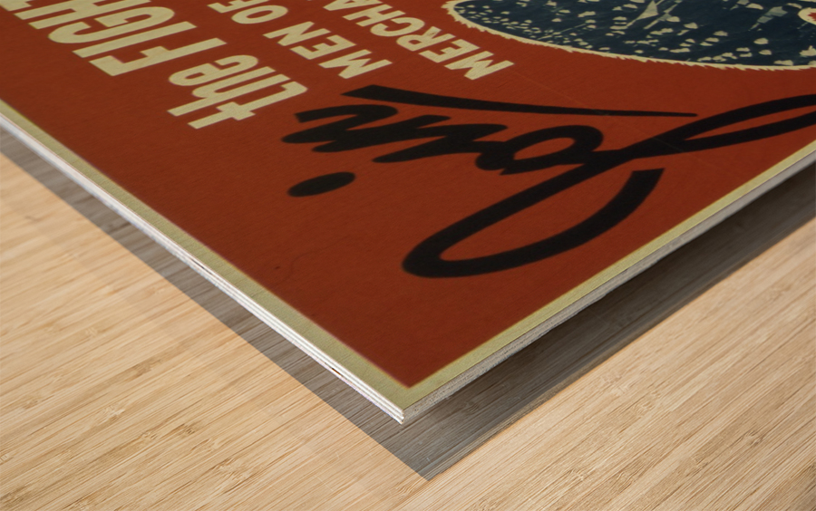 Join the Fighting Men of The US Merchant Marine Wood print