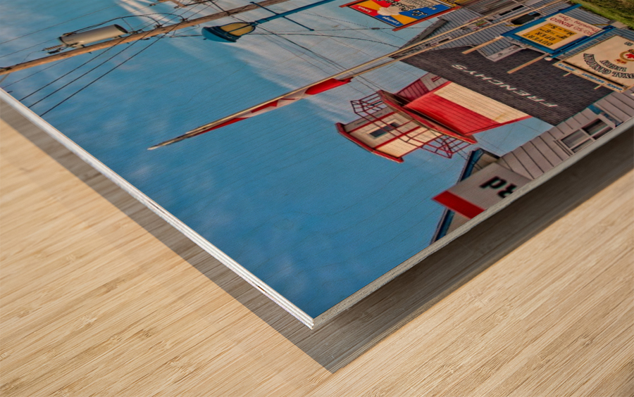 Cheticamp - Main Street Wood print