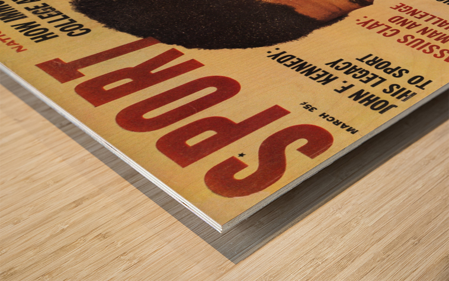 1964 Sport Magazine Muhammad Ali Cover Wood print