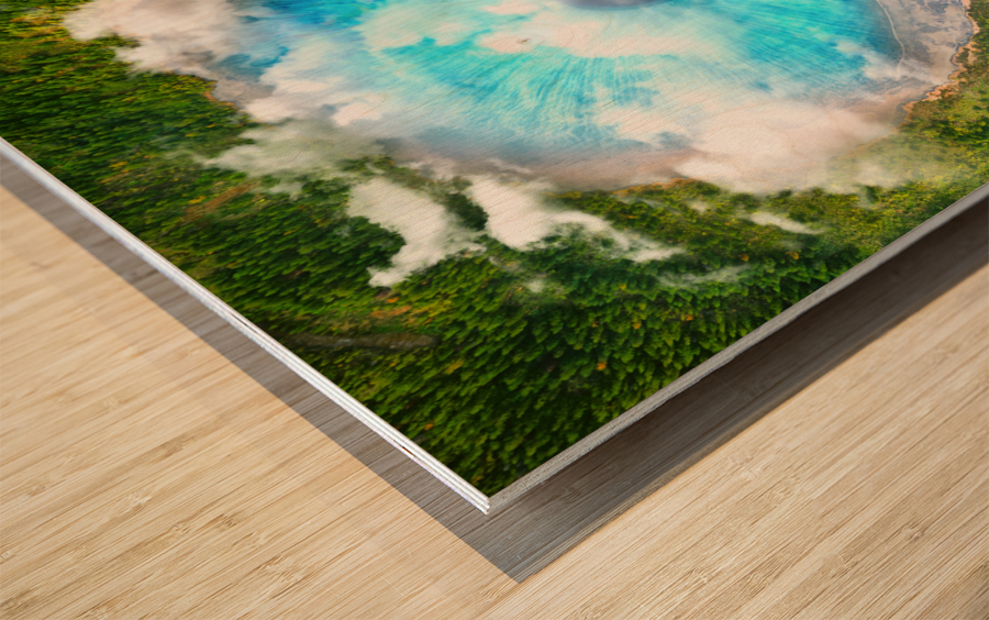 Dream Art XX Surreal Eye Lake Wood print