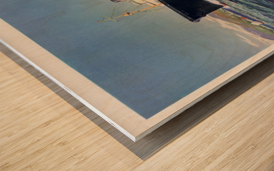 Cunard Line Wood print