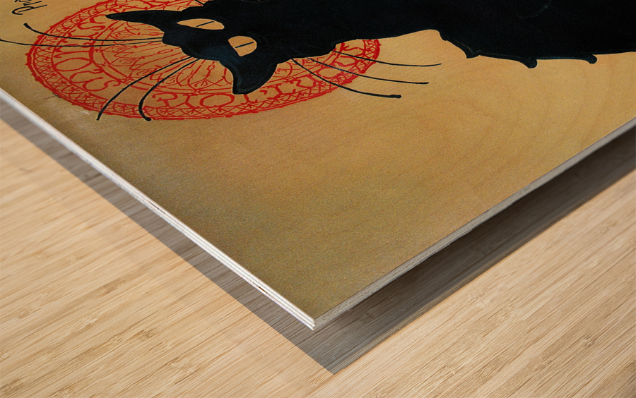 Theophile Steinlen - Tournee du Chat Noir Wood print