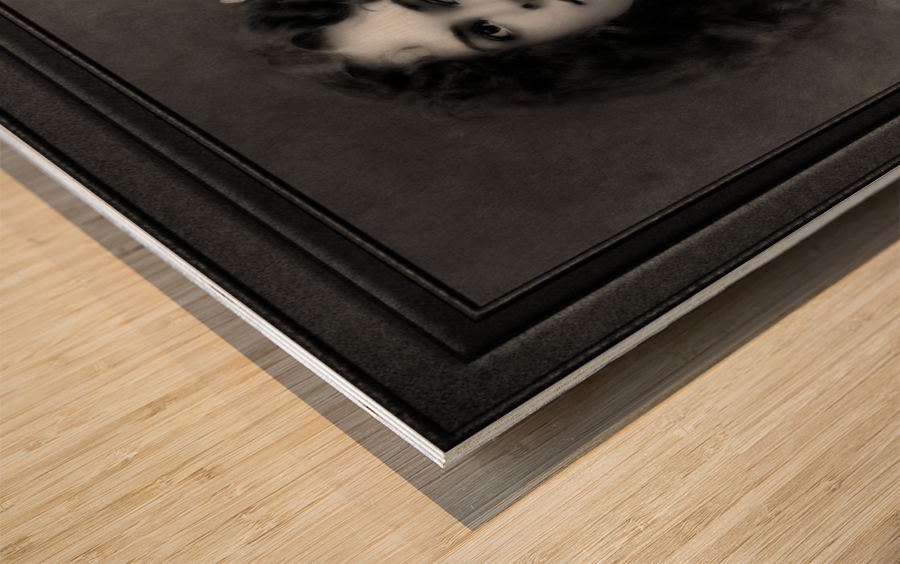 The Parisian by Vittorio Matteo Corcos Black and White Xzendor7 Old Masters Art Reproductions Wood print