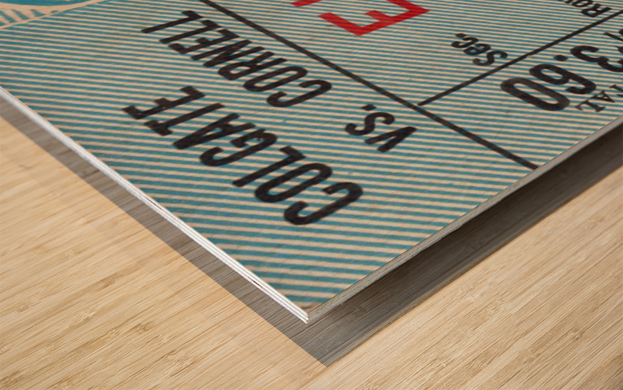 1946 Colgate Red Raiders vs. Cornell Big Red Wood print