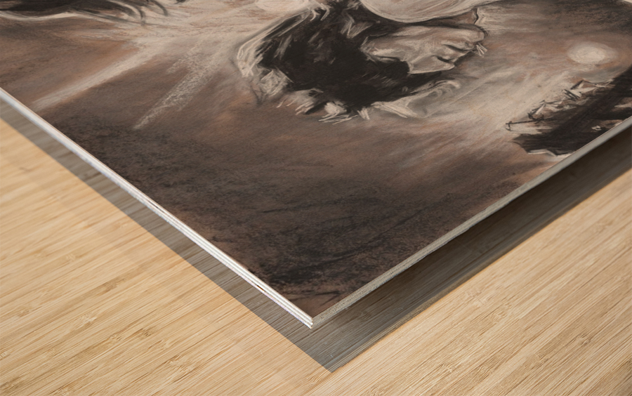 The Stones Wood print