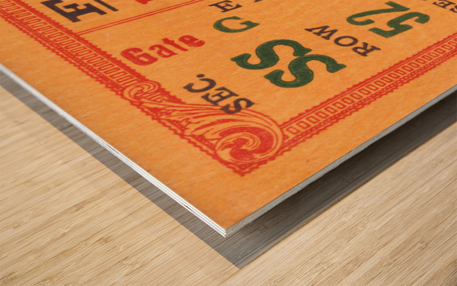 1934 Northwestern vs. Stanford | Row 1 Wood print