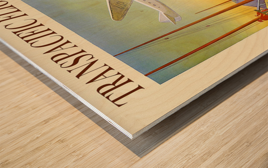 Transpacific flight Pan American Airways Wood print