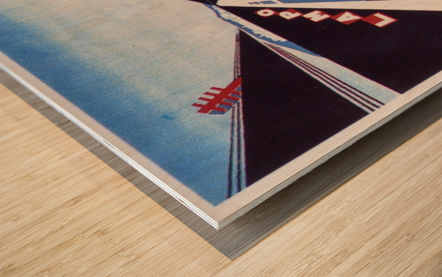 Poster for the highway between Bergamo and Milano Wood print