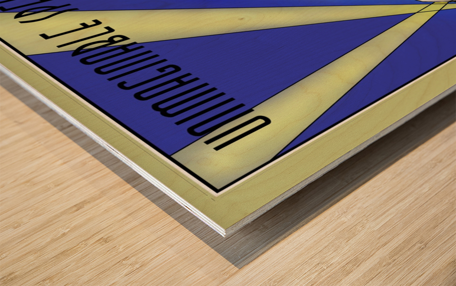 John Galt Line Travel Poster Wood print