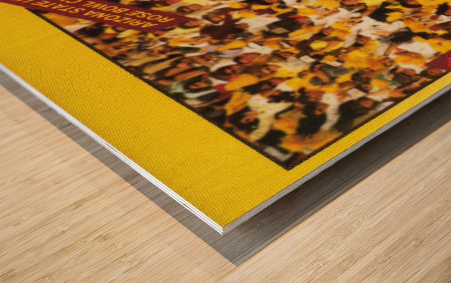1987 Arizona State Retro Football Art Wood print