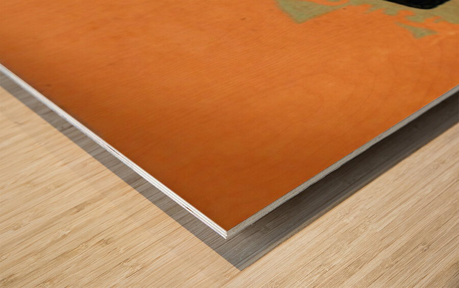 1939 Vintage Football Ticket Stub Remix Art Wood print