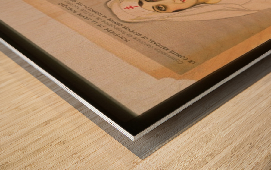 Vintage---Nurse-and-Child Wood print