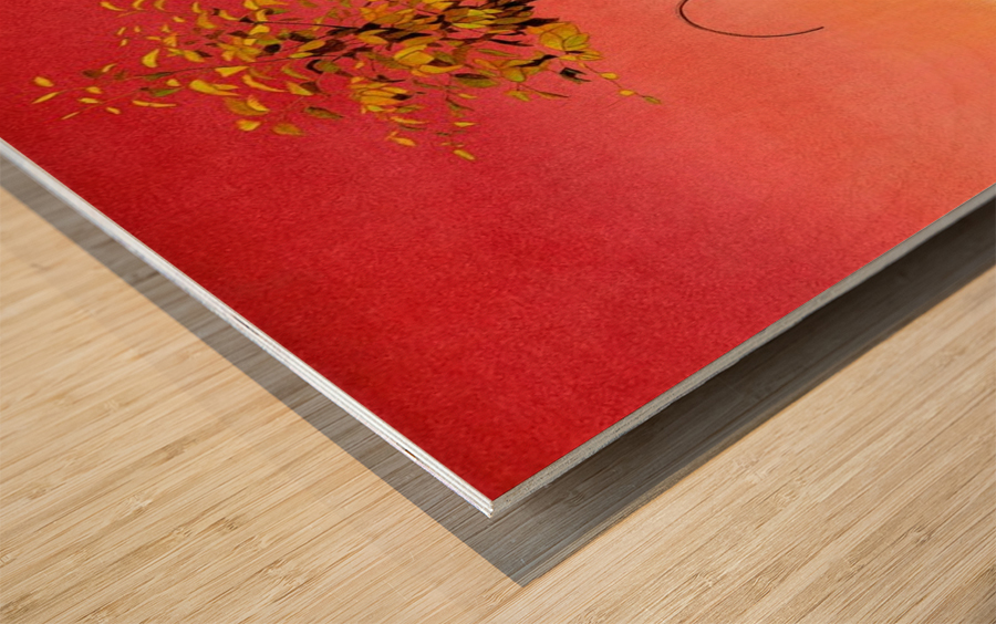 Garden keeper Wood print