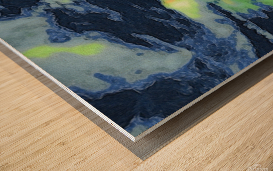 sea of green Wood print