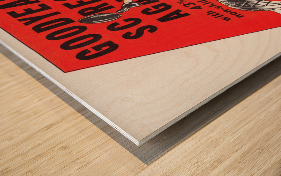 1935 Goodyear Football Advertisement Wood print