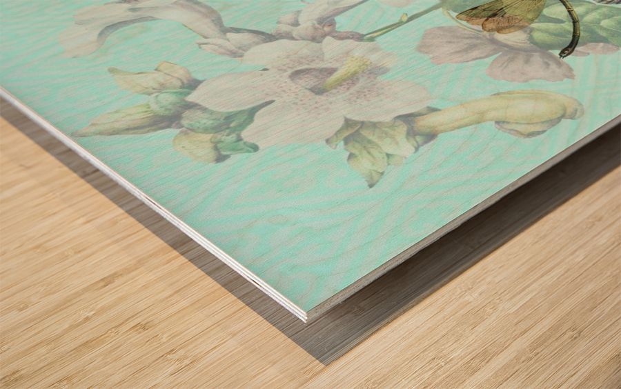 Dragonfly Duet Wood print
