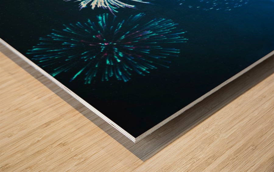 SOLD Naples Pier Fireworks  Wood print