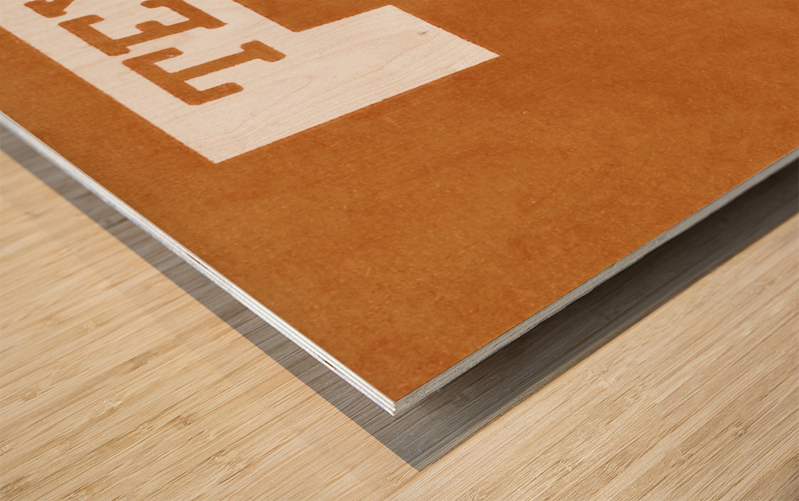 Vintage Fifties Texas Art Wood print