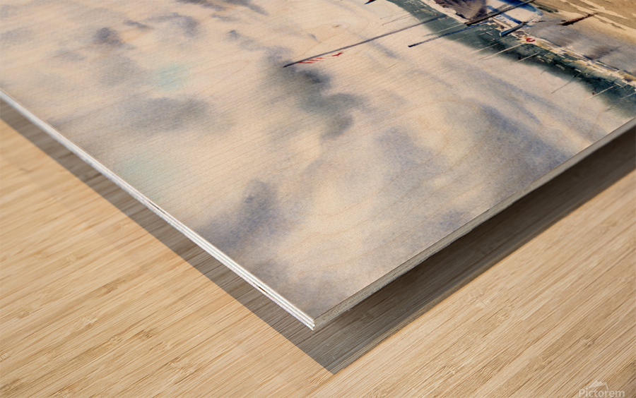 Spanish boats Wood print