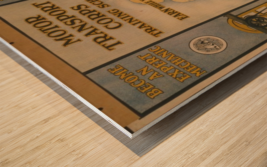 Learn a trade Wood print