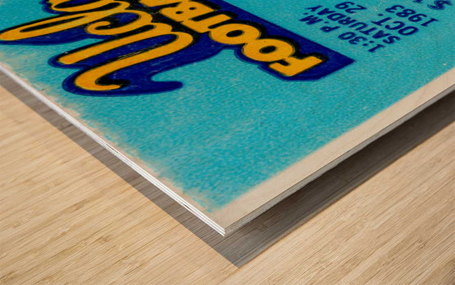 1983 Washington vs. UCLA Football Ticket Canvas Art Wood print