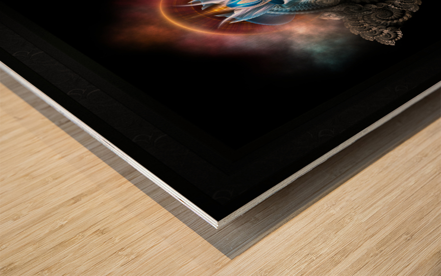 Arsencia Battle Dress PXT Fractal Art Sci-Fantasy Portrait by Xzendor7 Wood print