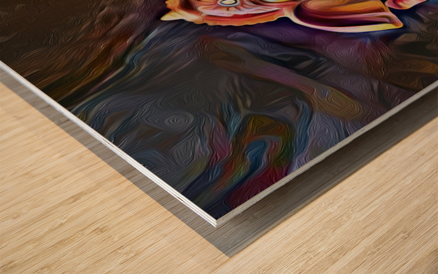 Spiritual Chakra Elephant  Wood print