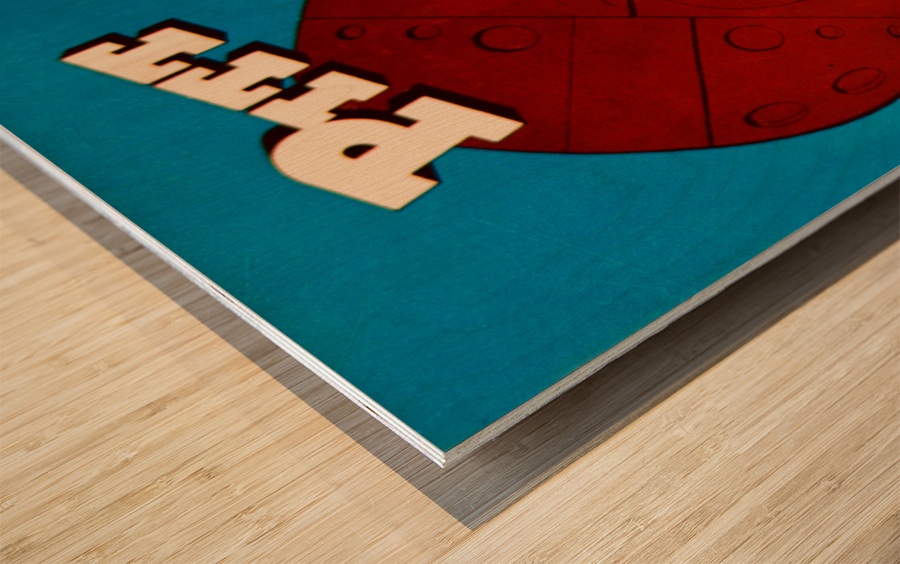 1934 Notre Dame vs. Pitt Panthers Football Cover Art Wood print