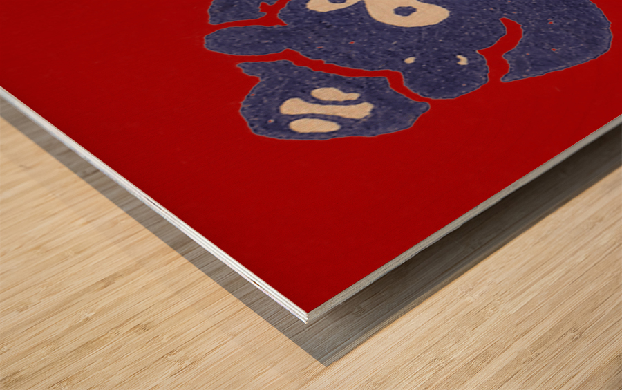 1938 Chicago Cubs Logo Art Wood print